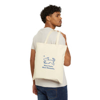 Canvas Tote Bag — 'More Years. More Moments.' Dog Illustration Tote