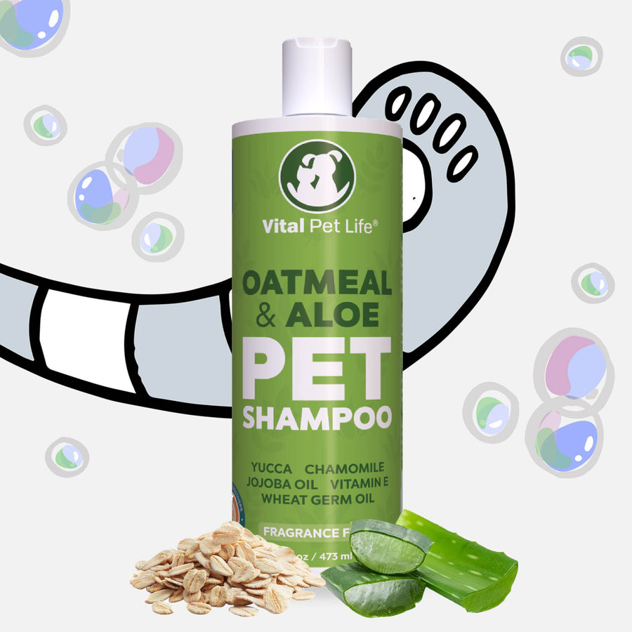 Vital Pet Life Oatmeal and Aloe Natural Shampoo for Dogs & Cats ...