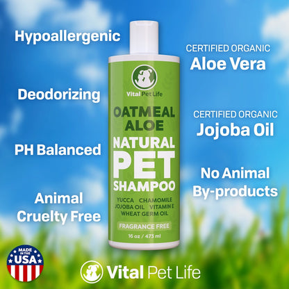 Oatmeal Aloe Shampoo for pets